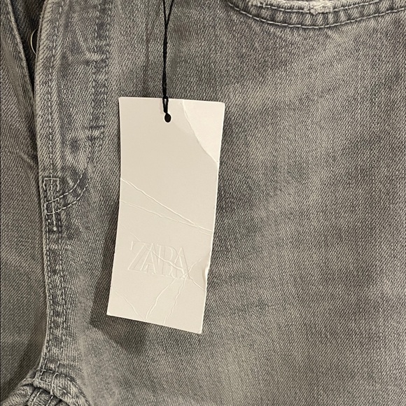 Zara Light Gray Straight Jeans - Picture 8 of 8